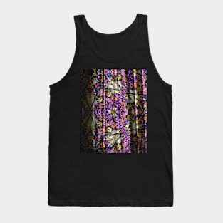 Magic Purple Pattern Curtain Illusion Tank Top